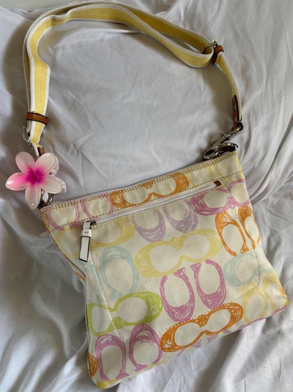 Vintage Coach signature scribble multicolour purse - Picture 2 of 7